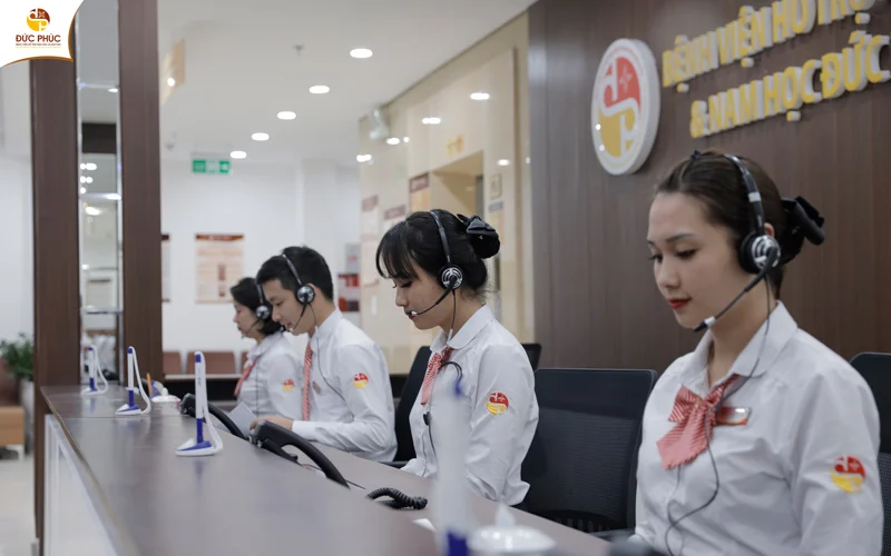Đội ngũ tư vấn viên năng nổ, nhiệt tình tại Bệnh viện Đức Phúc