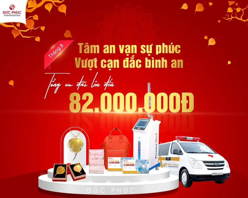 Đăng kí thai sản trọ gói Đức Phúc trong tháng 8 nhận ngay quà tặng lên đến 82 triệu