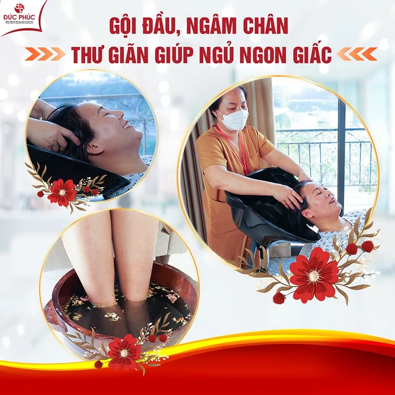 Ngâm chân và gội đầu sau sinh giúp mẹ thoải mái, ngủ ngon giấc hơn