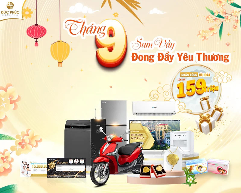 Tổng ưu đãi khi đăng ký IVF cao cấp trọn gói tại Bệnh viện Đức Phúc lên tới 159 triệu đồng