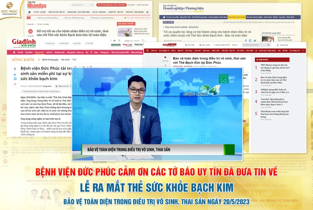 Tri ân tình cảm của các đơn vị báo chí, truyền hành luôn dành cho Bệnh viện Đức Phúc