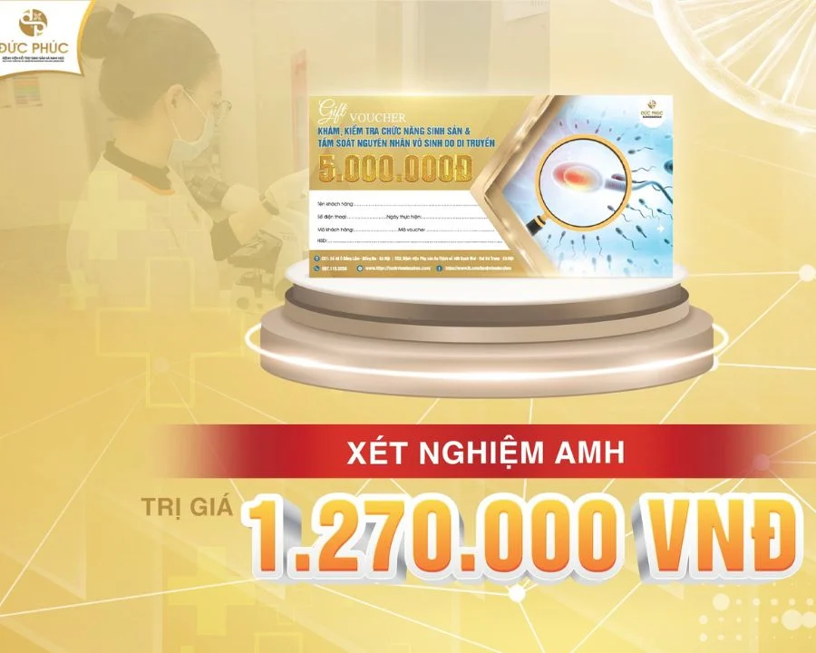 Tại bệnh viện Đức Phúc ưu đãi miễn phí xét nghiệm AMH trước khi thực hiện IVF