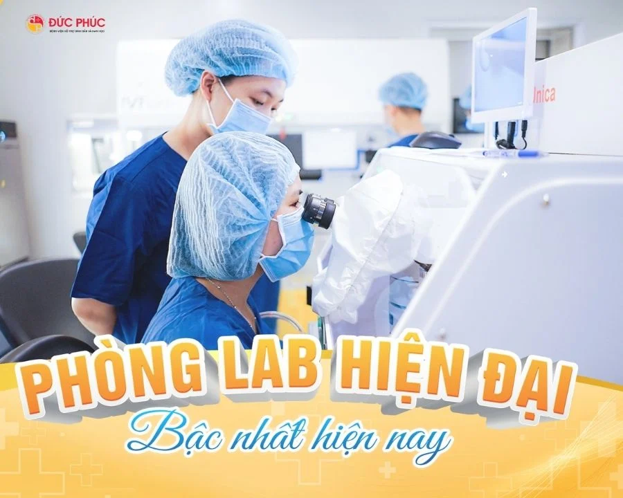 Đức Phúc có cơ sở trang thiết bị hiện đại nhất phục vụ cho làm IVF