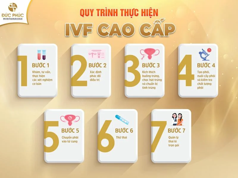 Thực hiện chọc hút noãn là bước trong quá trình làm IVF