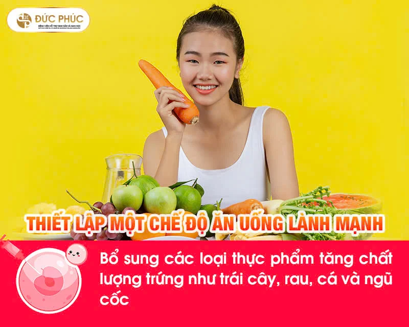 Tập trung vào một chế độ ăn uống giàu dinh dưỡng và cân bằng