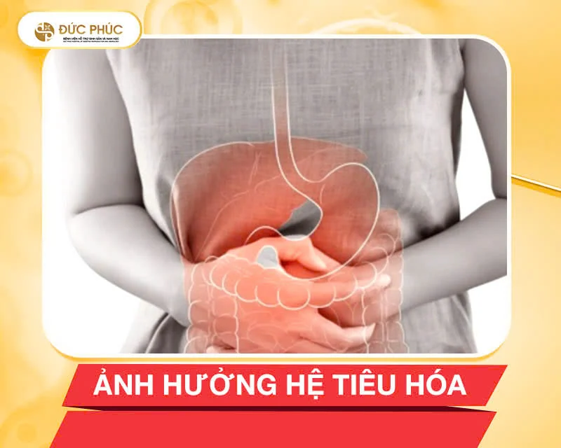 Một số người có thể gặp các vấn đề tiêu hóa