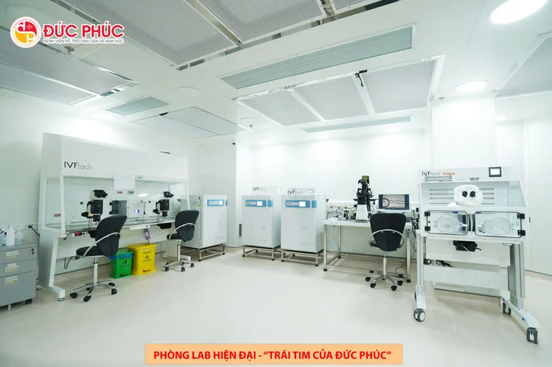 Phòng lab IVF hiện đại tại Bệnh viện Đức Phúc