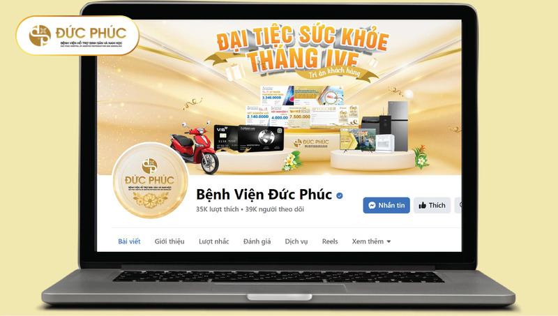 Đặt lịch qua Website và nền tảng mạng xã hội